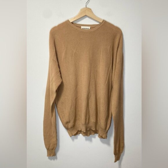 Ça Va de Soi Salento Cardigan-Stitch Crewneck Pullover – 100% Egyptian Cotton - Picture 6 of 12